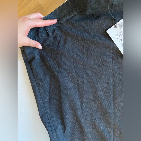 Zara Gray Asymmetrical Cape Midi Skirt Mid waist belt loop ZW Collection S NWT - Picture 11 of 16